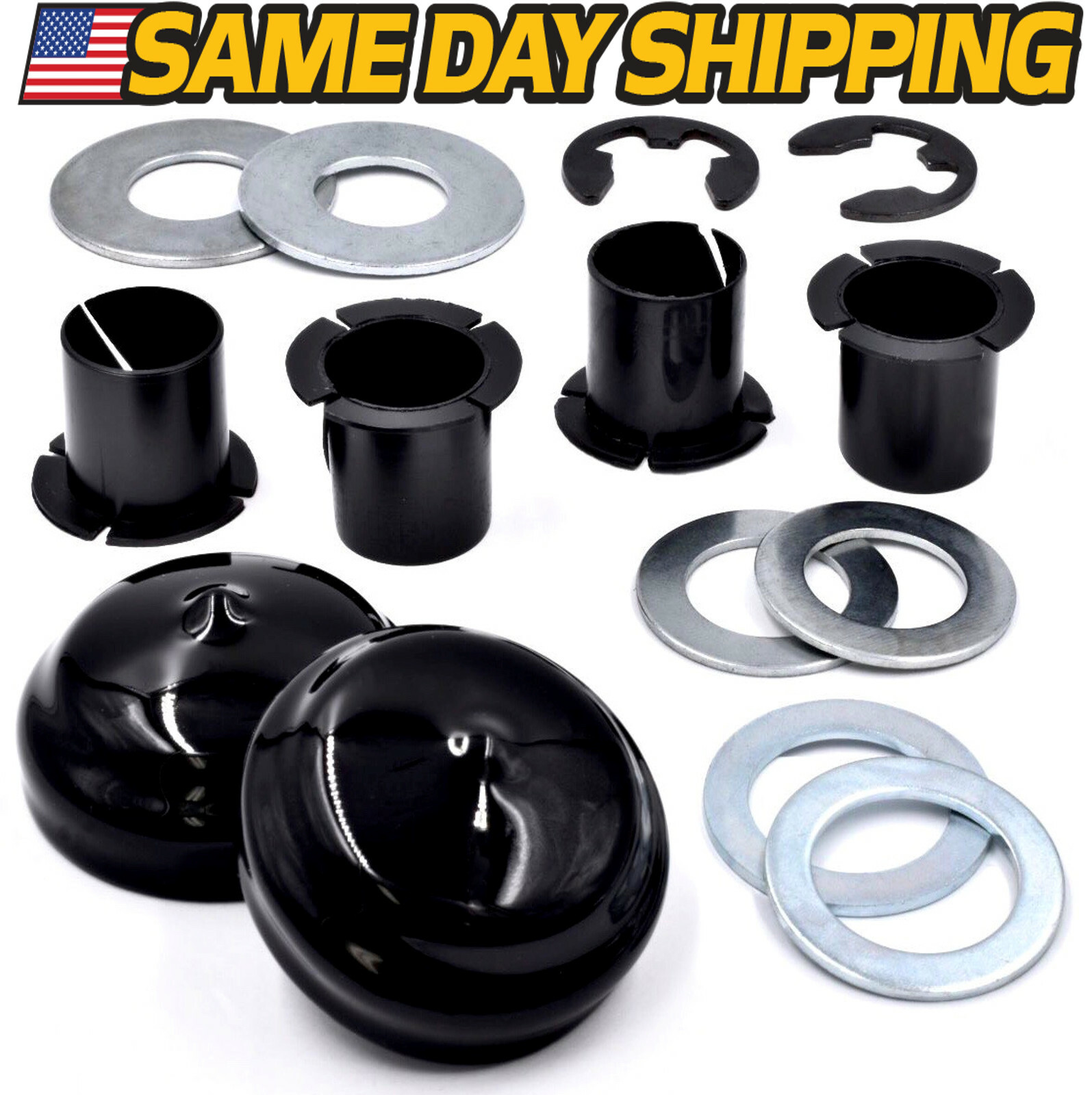 Steering Spindle Bushing Rebuild Kit Husqvarna Craftsman Poulan AYP Huskee Roper gallery
