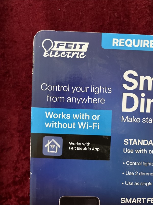 Feit Wi Fi Smart Dimmer Light Switch 2 Pack Alexa Google Smart Phone gallery