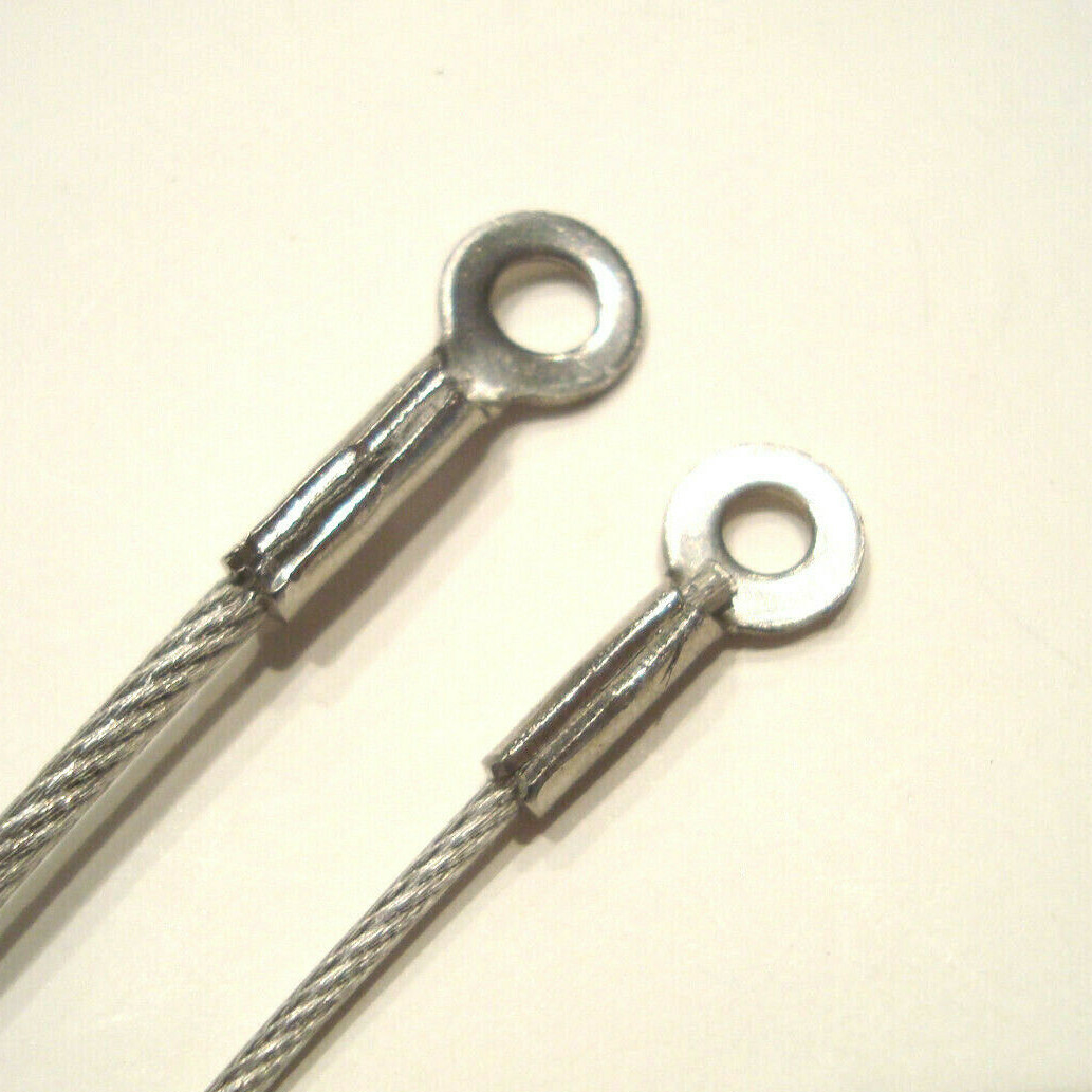Vinyl Coated Cable Length with Eyelets, Sizes 1.50 or 2.0mm Single or Double eye gallery