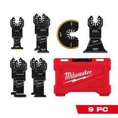 Milwaukee Tool 49-10-9113 9 Pc. Open-Lok Oscillating Multi-Tool Blade Set