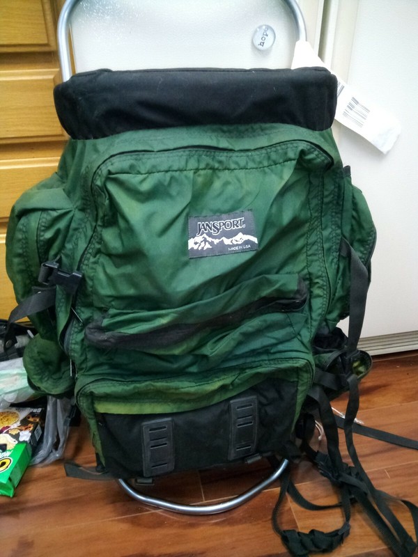 Jansport External Frame Backpack - with Hip Wings and Flexible Frame fully Adjus