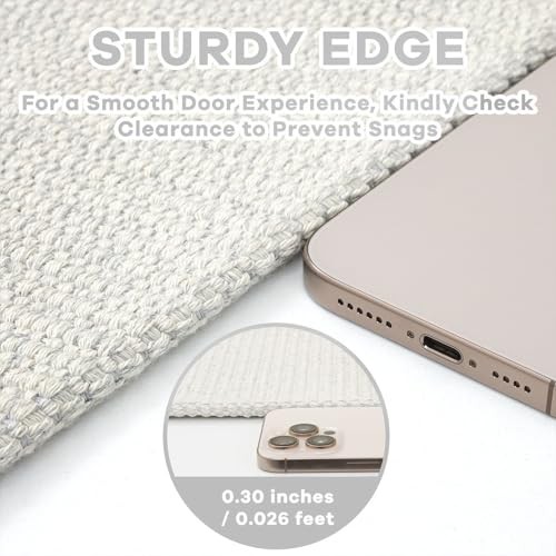 Woven Runner Rug 2x5 Ft Washable Runners for Hallways Cotton Rubber Backed gallery