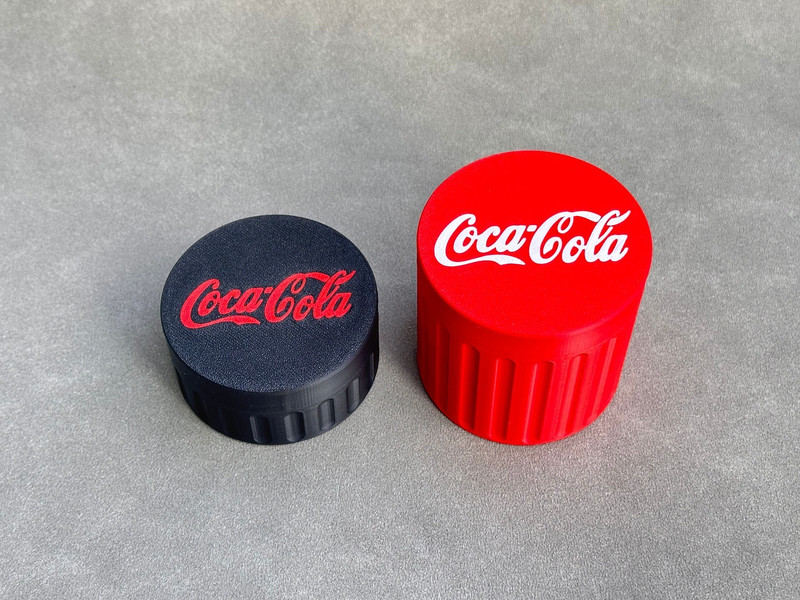 Coca-Cola Container – Threaded Screw & Parts Storage Box 3D Printed for Tools gallery