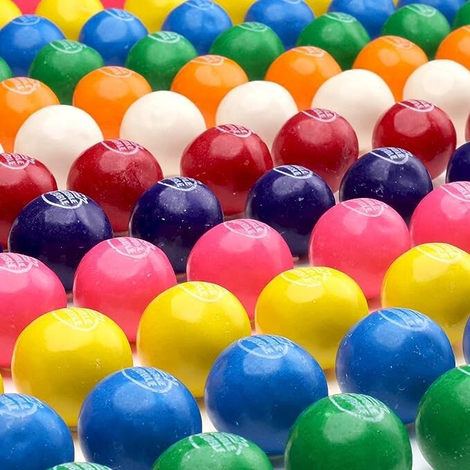 3 1/2 lb 1" inch Dubble Bubble Assorted Gumballs For Gumball Machine Refill gallery