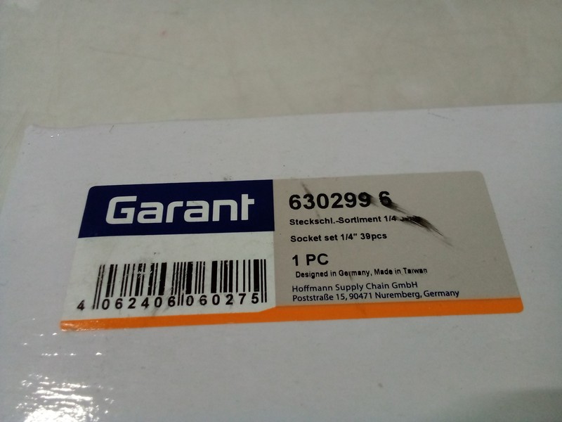 Garant 39 Pc 1/4 inch Drive Socket Set, 6 pt, 4 mm to 13 mm - NEW gallery