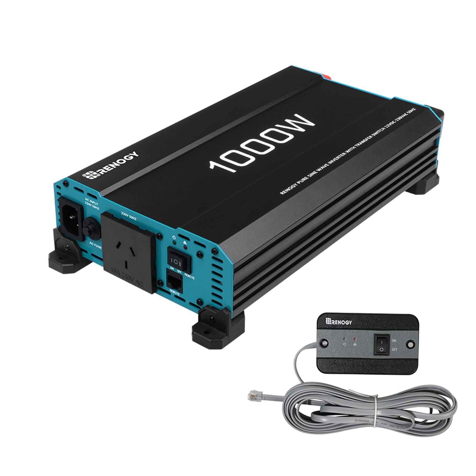 Renogy 1000W 2000W Pure Sine Wave Inverter with UPS Function 12V DC 240V 50HZ AC gallery