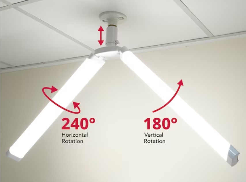 Feit Electric LED Light Panel, 4 Ft. Foldable, 40 Watts, 4000 Lumens, E26 Medium gallery