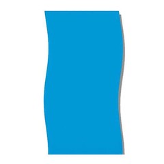 Swimline LI214820 21′ Solid Blue Round Above Ground Swimming Pool Overlap Liner