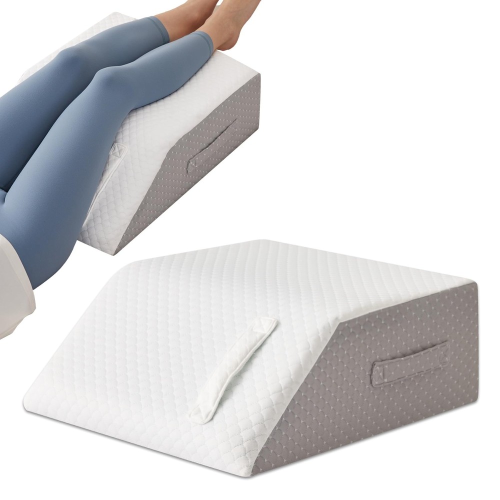 Leg Elevation Wedge Pillow for Bed , Comfortable Leg Support & Relaxing Rest Aid