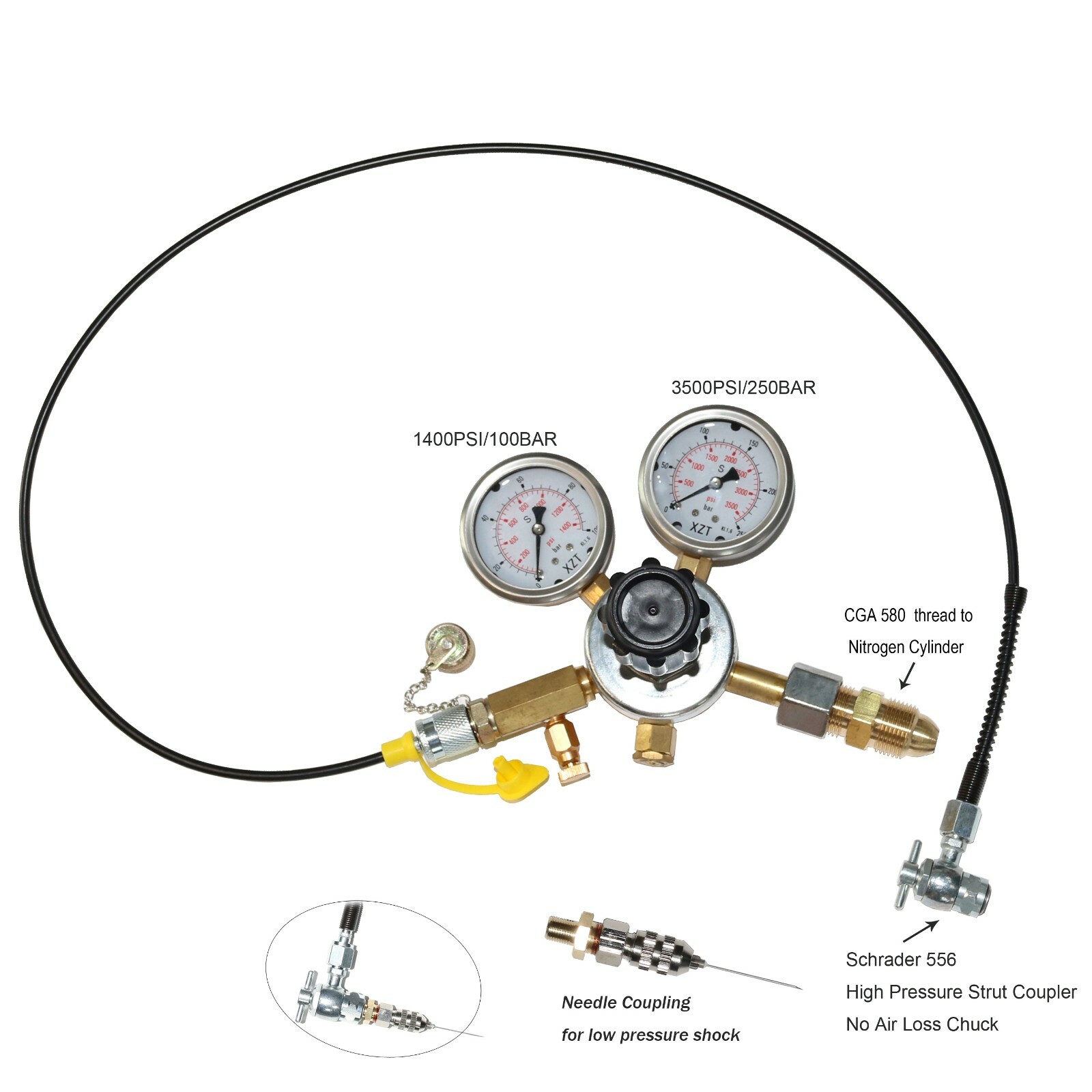 S3 Nitrogen Regulator Kit,Nitrogen Shock Filling tools,No Air Loss Chuck Schrade gallery