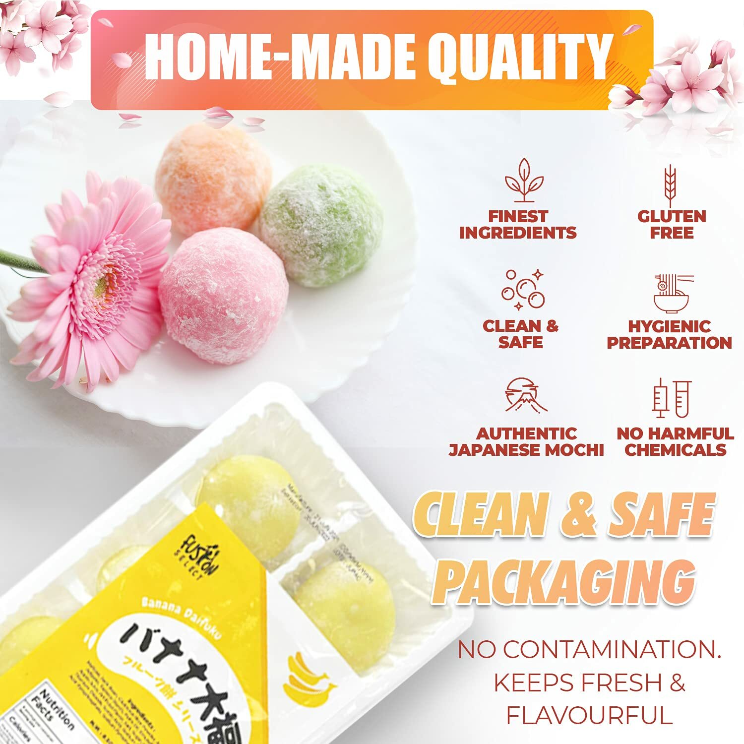 3 PACK STRAWBERRY,MELON & BLUE BERRY RICE CAKE DAIFUKU KURI MOCHI (7.4OZ EACH) gallery