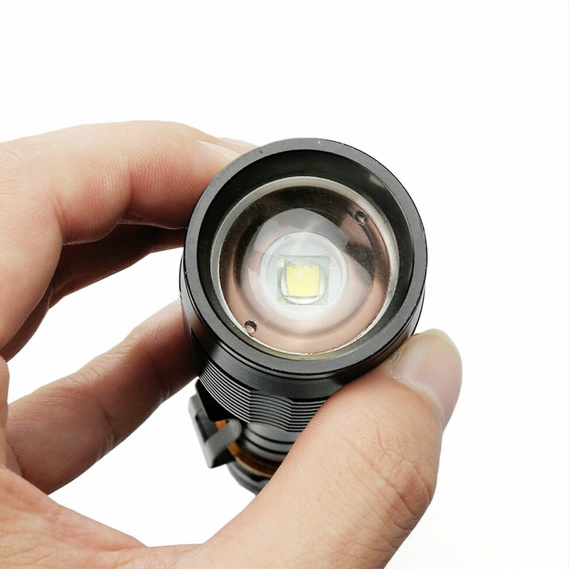 2Pcs LED Powered Flashlight For Police Tactical XML 18650 5-Zoom Mode NEW gallery