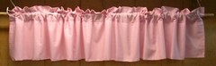 (1) Solid Valance ~ Pink ~ 15″ L x 90″ W **NEW**