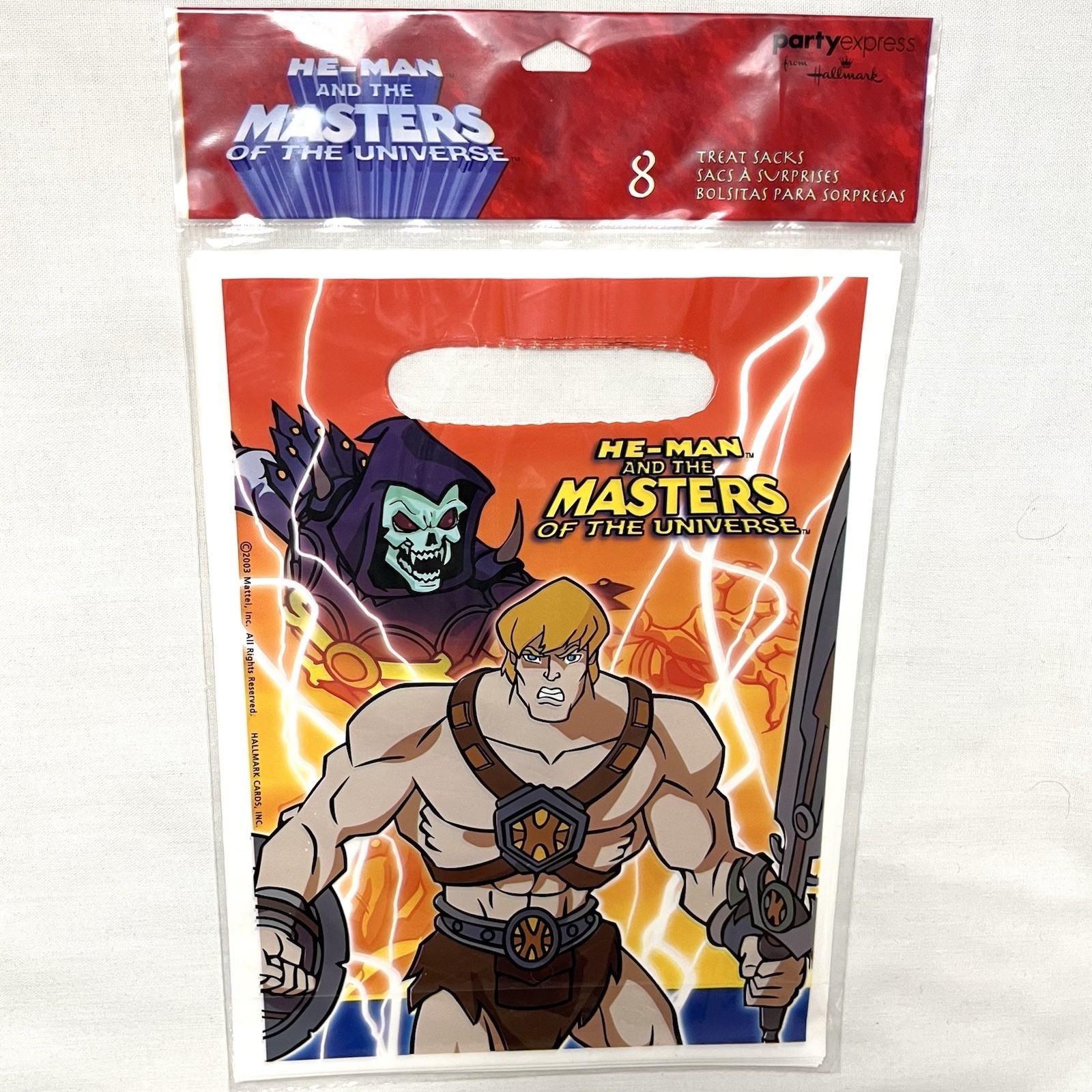 2003 Hallmark Party Express He-Man Masters of the Universe Treat Bags Loot Sacks gallery