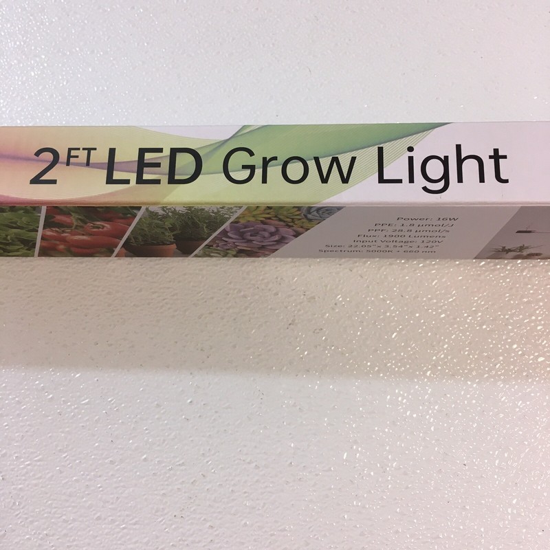 DYMOND boostgro LED Grow Light ~ Full Spectrum ~ Linkable ~ 5000K ~ 2 ft. Black gallery