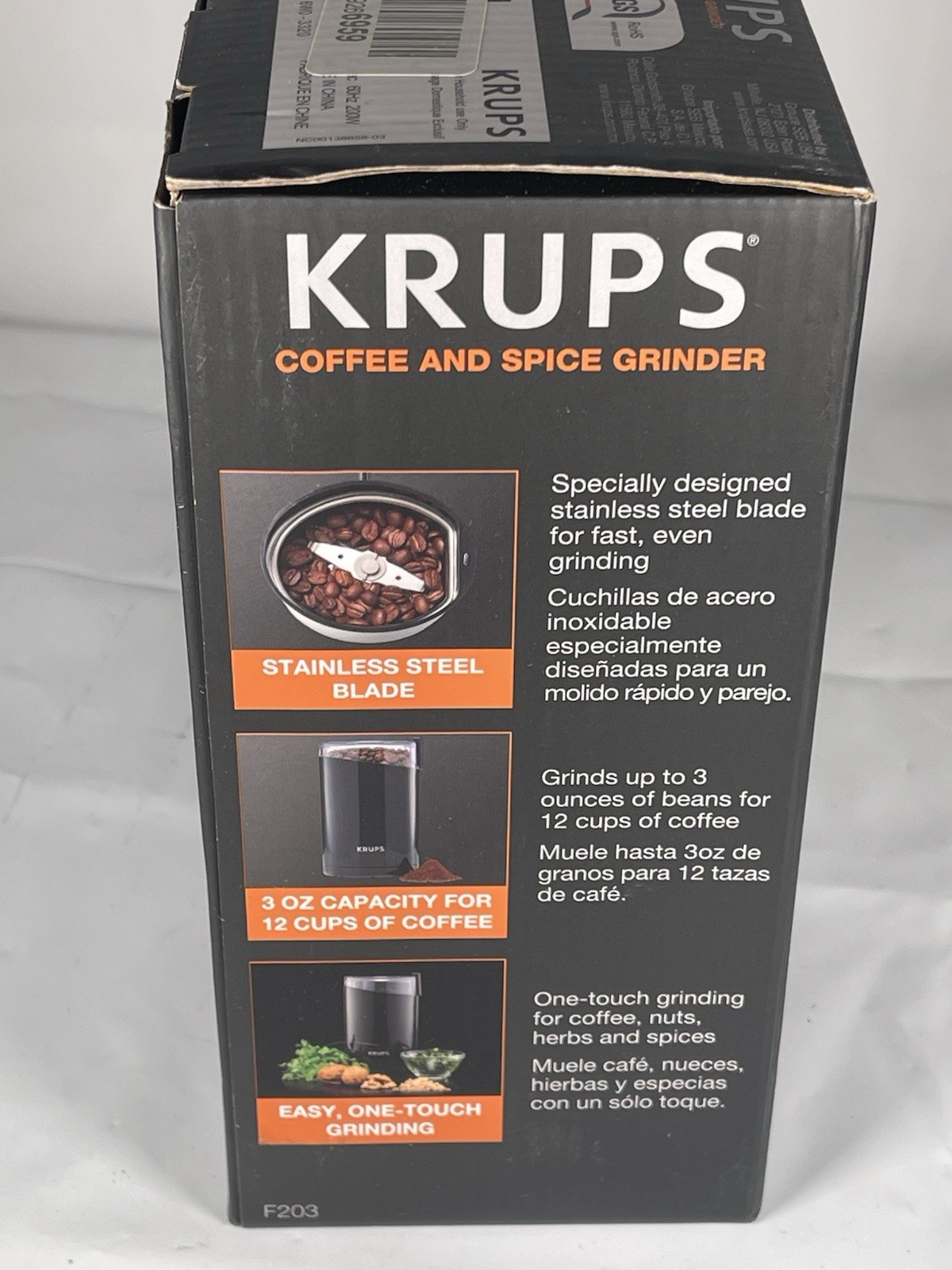 Krups Electric Coffee - Spice - Herbs Grinder F203 Black - Brand NEW gallery