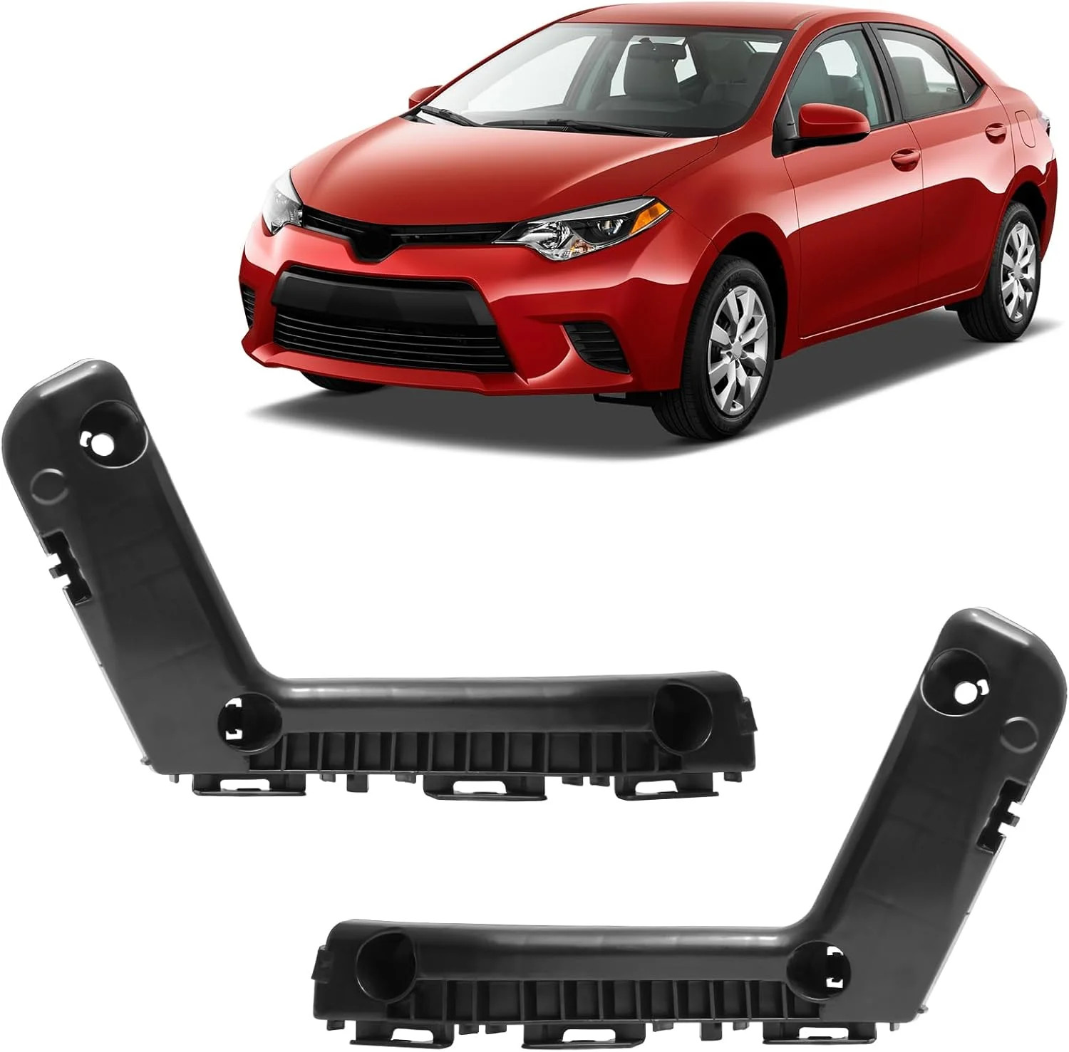 BXZ Front Bumper Cover Retainer Bracket Hold Mount Pair 2Pcs For Toyota Corolla gallery
