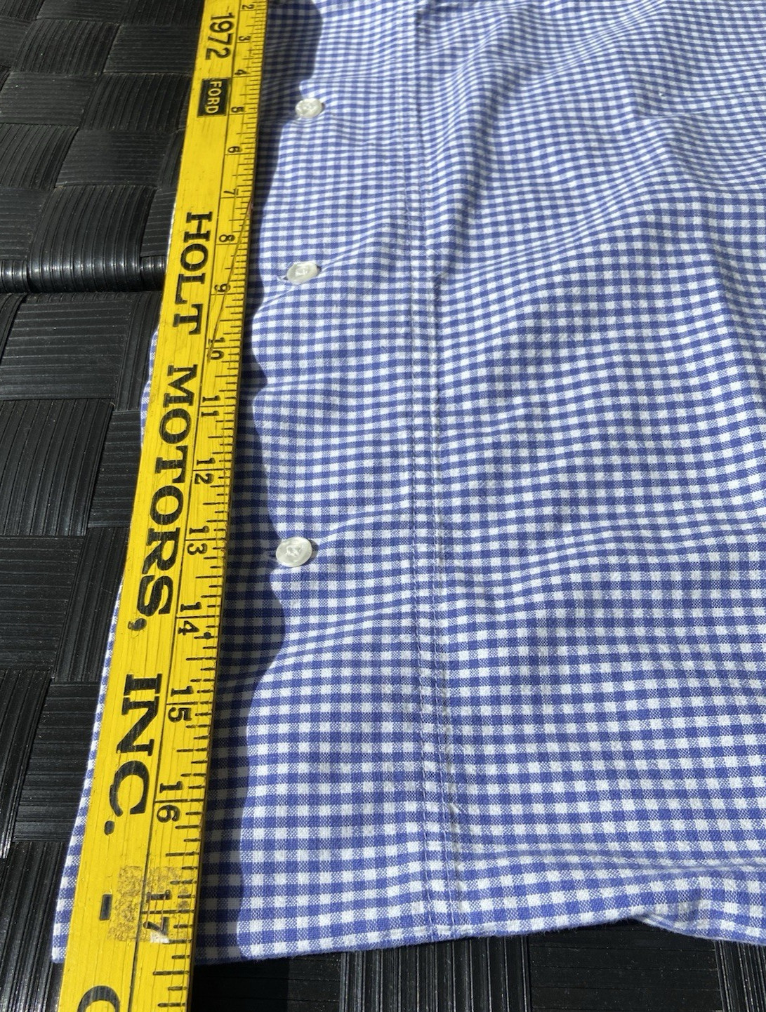 Blue White Gingham Check Std Pillowcases (2) with 3-Button Close~100% Cotton gallery