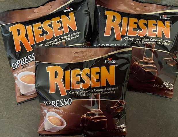 Riesen ESPRESSO Chewy Chocolate Caramel Covered Candy {LOT OF 3 BAGS} gallery
