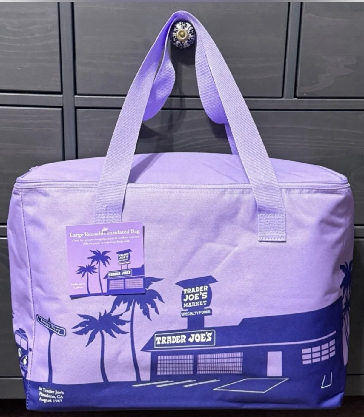 Trader Joe’s NEW SPRING 2026 RELEASE PURPLE RAIN Large Insulated Bag LIMITED gallery