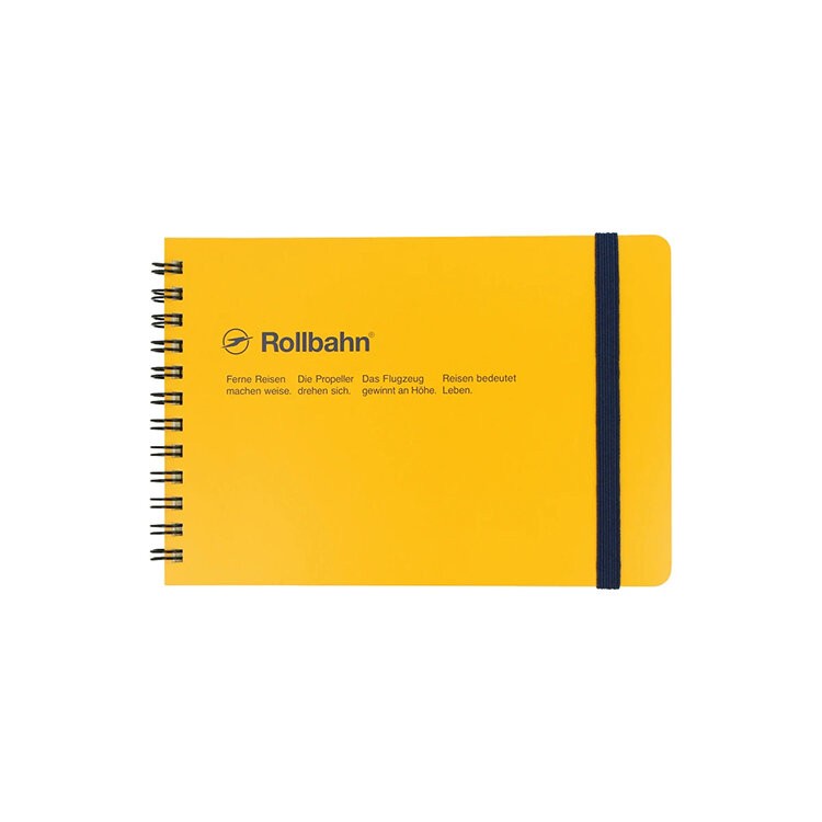 Delfonics Rollbahn Spiral Horizontal Notebook: 7-1/2 in. x 5 in. (Yellow) gallery