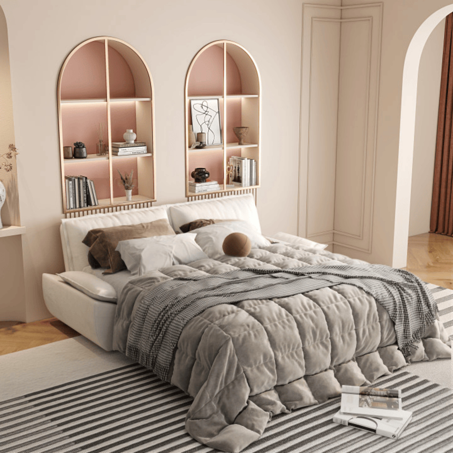 Convertible Sofa Bed 3-in-1 Multi-Function Sleeper Sofa Chair with Pull-Out Bed gallery