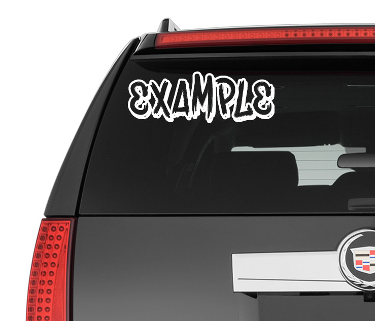 Custom Personalized Decal Vinyl Lettering Text Business Sign Old English Font vB gallery