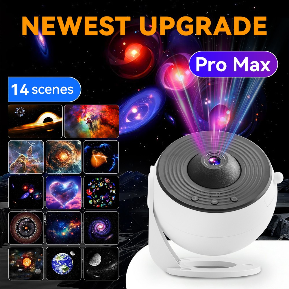 PRO Max Upgrade HD Galaxy Projector Starry Sky Projector 360° Rotate Planetarium gallery