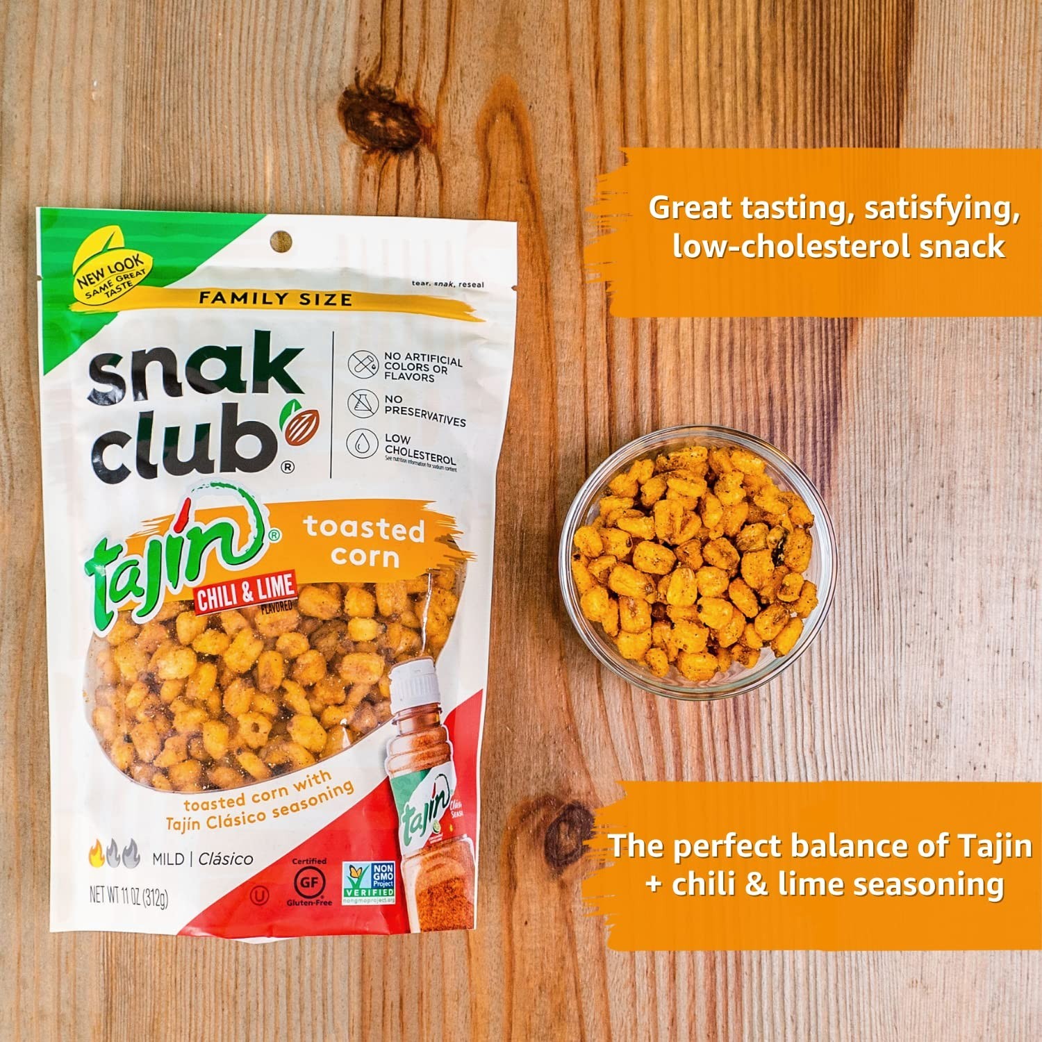 Seasoned Toasted Corn with Chili Lemon, Lemon, Salted , 11 oz Family Bag gallery