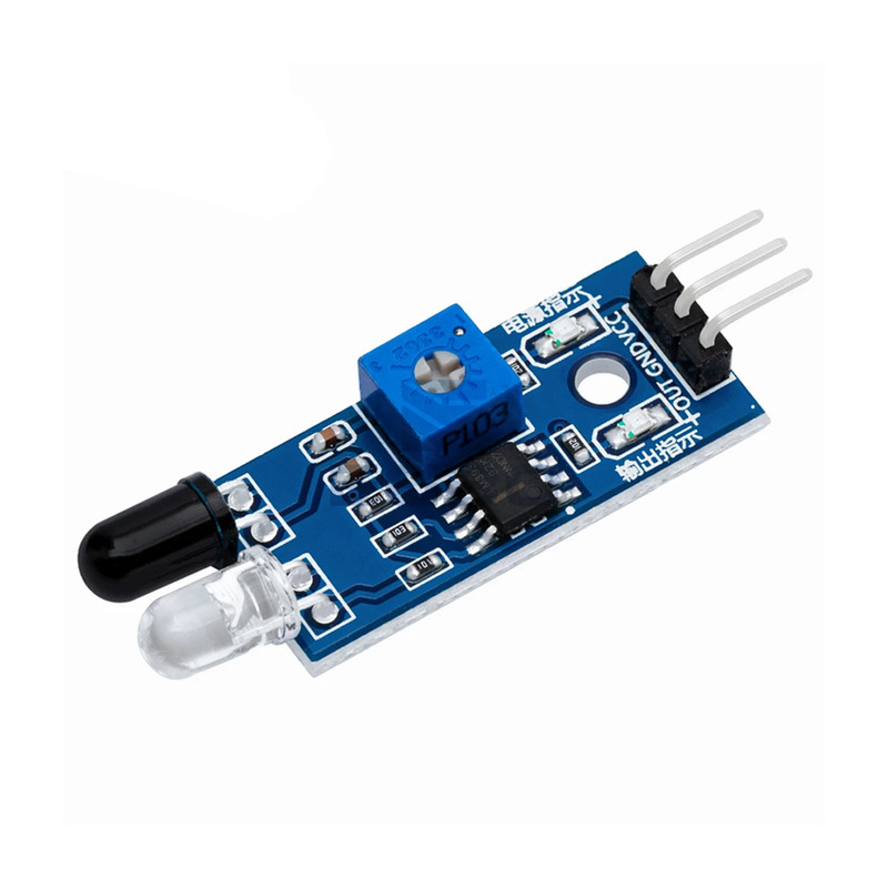 Compact Infrared Obstacle Detector 3.3V 5V 35deg for Small Robot Platforms gallery