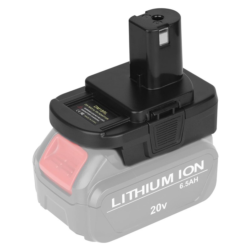 Battery Adapter for Dewalt 20V Milwaukee 18V to Ryobi 18V Tool with USB Charge gallery