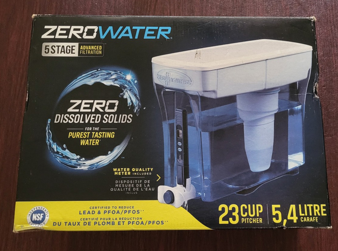 ZeroWater 23-Cup Dispenser Pitcher Ready-Pour 5-Stage Water Filter gallery