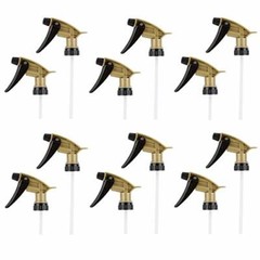 ComfortAxis Acid Resistant Trigger Sprayer Black/Gold 9-1/4″ DipTube 28mm 12Pack