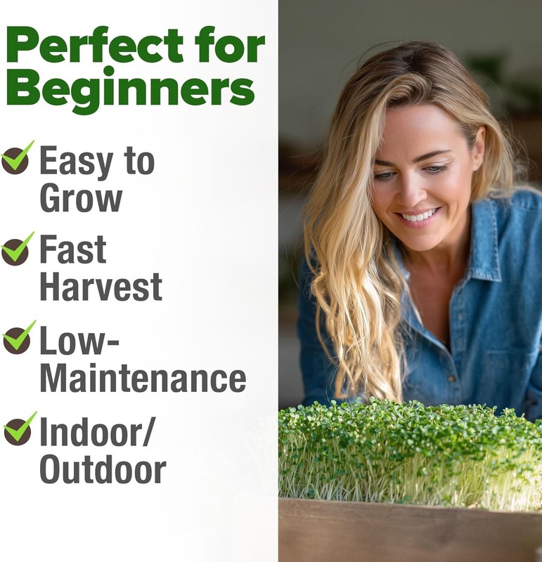 Broccoli Sprouting & Microgreens Seeds - 64,200 Non-GMO Heirloom gallery