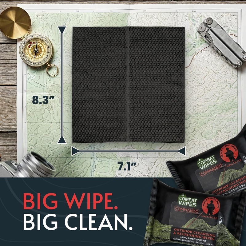 Thick & Ultralight Unscented Cleansing Wipes – Perfect for Camping & Hunting gallery