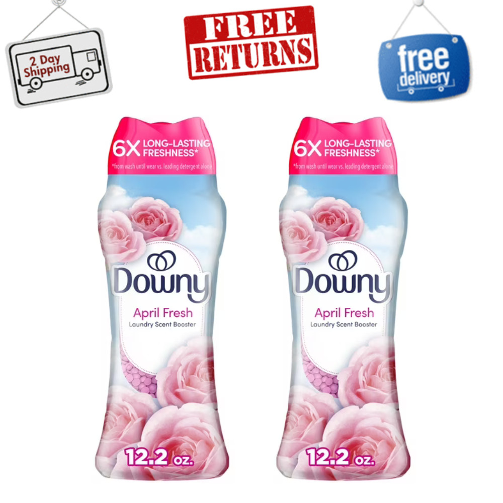 Downy In-Wash Scent Booster Laundry Beads, April Fresh Scent, 12.2 oz, 2 Pack gallery