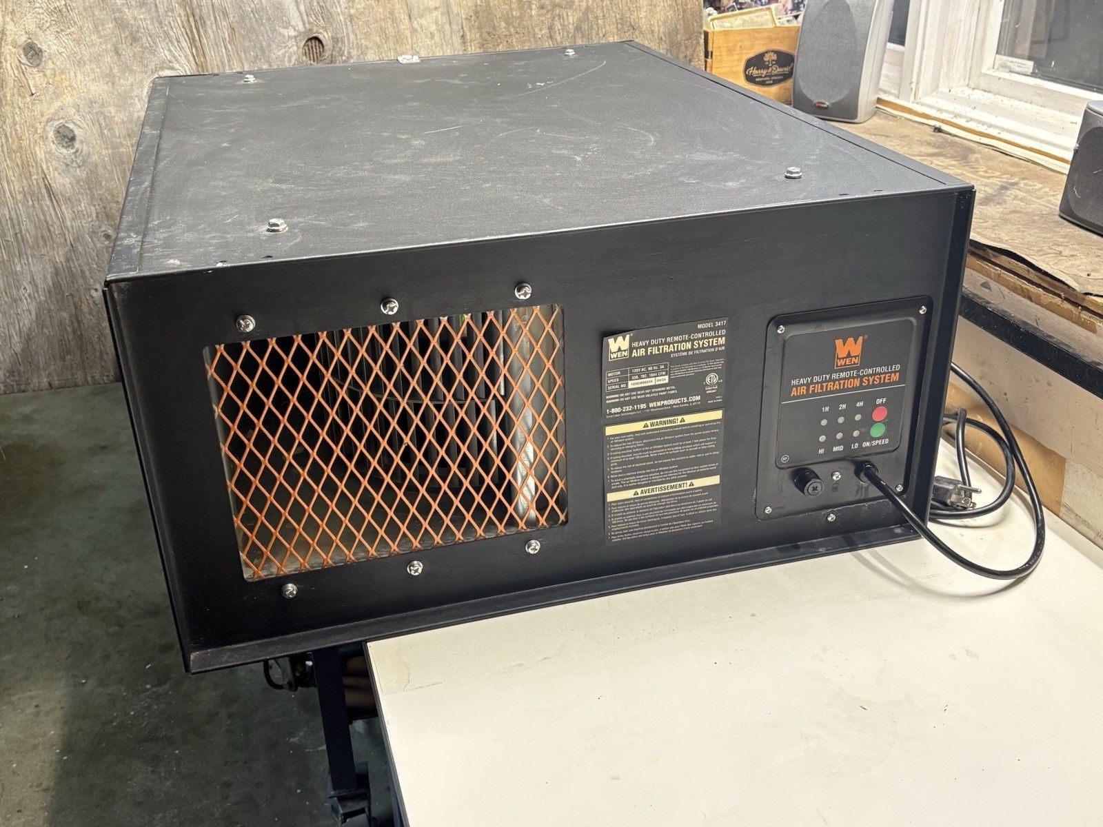 WEN 3417 3-Speed Air Filtration System, Great Condition, Missing Remote* gallery