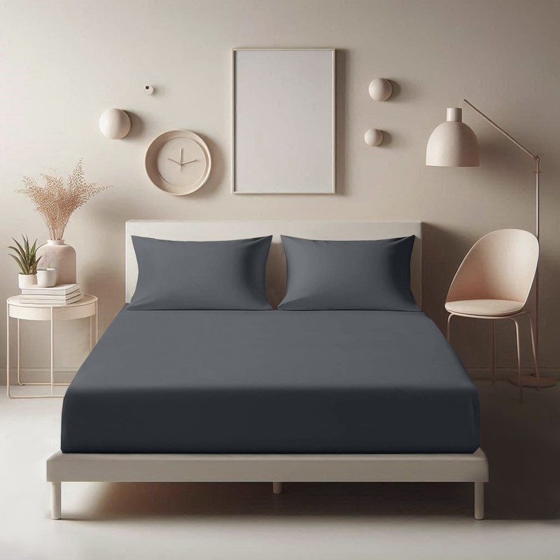 Microfiber Fitted Sheet Soft 16" Deep Hotel Quality Mattress Covers King Size gallery