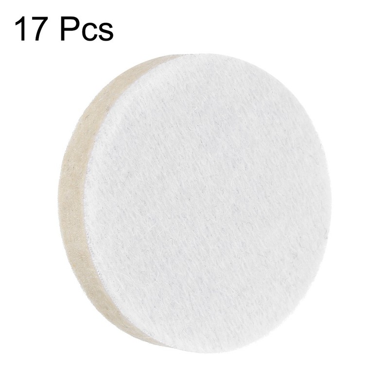 2-Inch Wool Polishing Pad Hook and Loop Buffing Wheel 17Pcs gallery