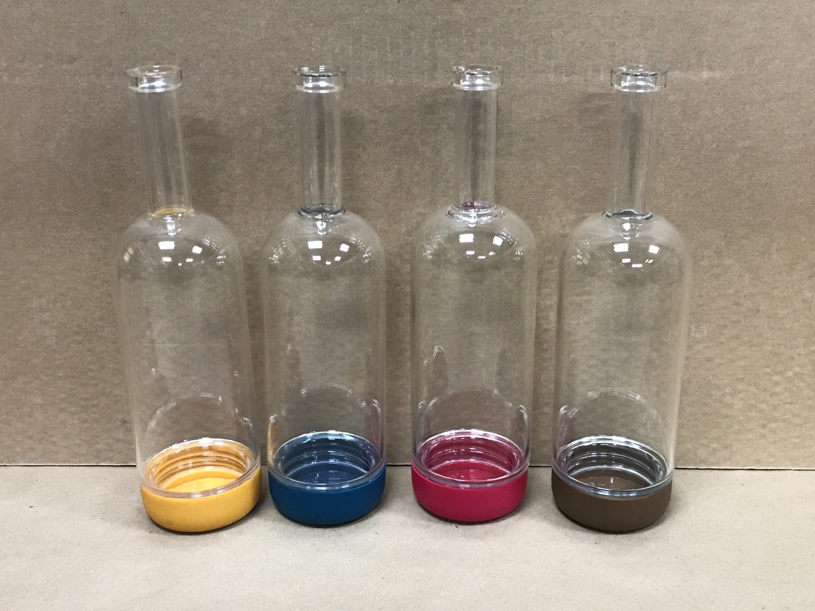 Crew Bartender Pre-Batching Bottles With Removable Base, Lot of 4, Asstd. Colors gallery