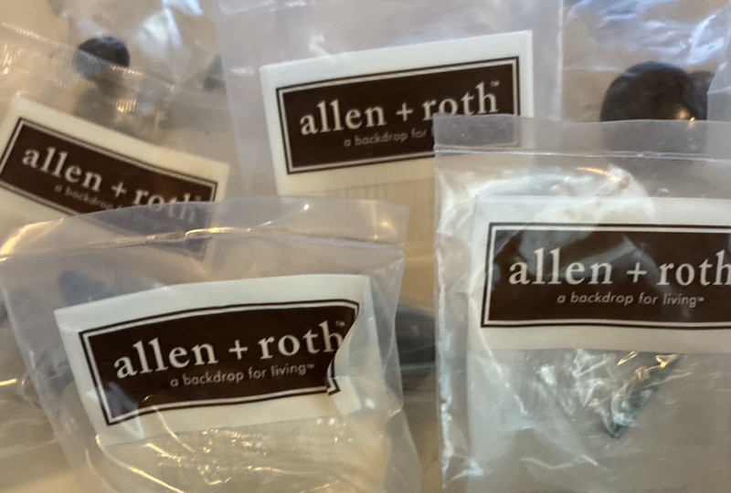 Allen + Roth Aged Bronze Cabinet Knobs Lot of 13 Basketweave 1-1/4" Round New gallery