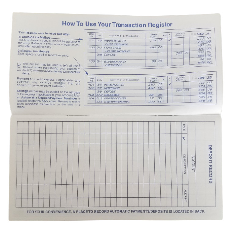 1 Checkbook Transaction Registers 2025 2026 2027 Calendar Check Book Register gallery