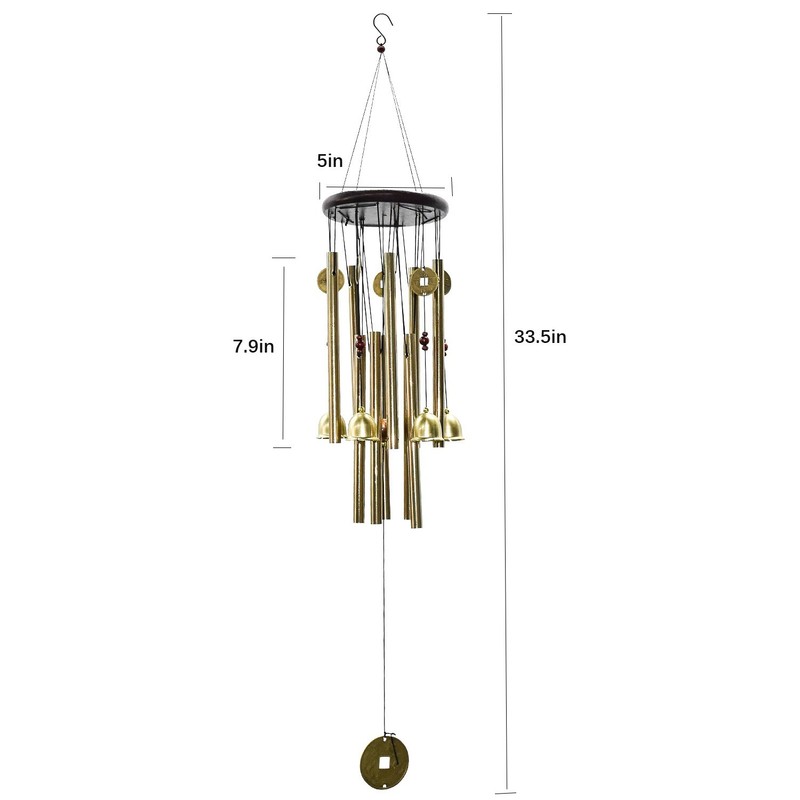 2PCS 36inch 18 Tubes Windchime Chapel Bells Wind Chimes Door Hanging Home Decor gallery