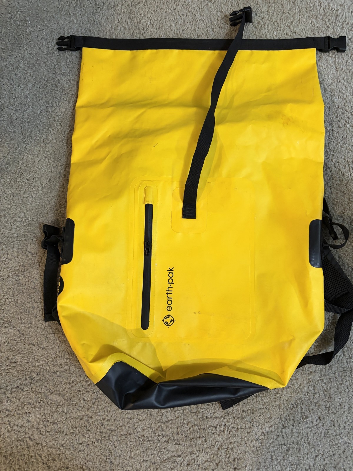Earth pak Summit Dry Bag Backpack Yellow (35L)