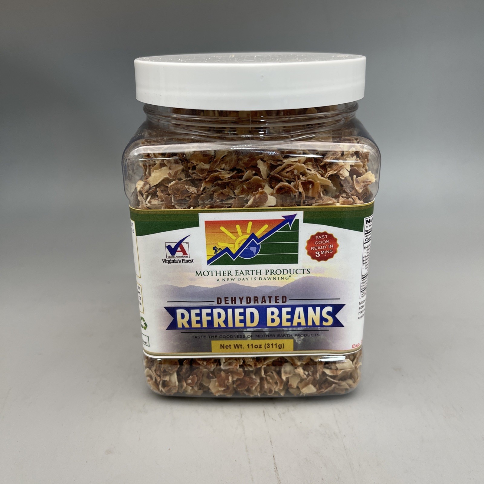 Dehydrated Instant Refried Beans Mix 11oz Jar Exp 05/27 gallery