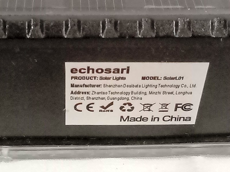 Echosari SolarL01 Solar Motion Sensor Light Lot of 7 gallery