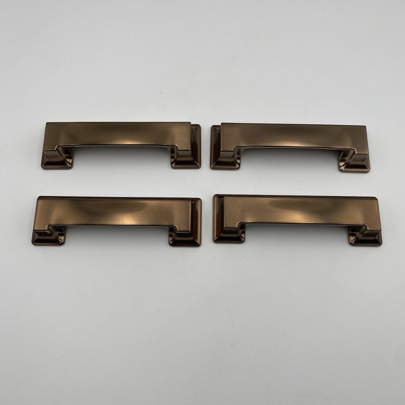 Amerock Appoint 3" or 3-3/4" Center Champagne Bronze Cabinet Cup Pull Lot of 4 gallery