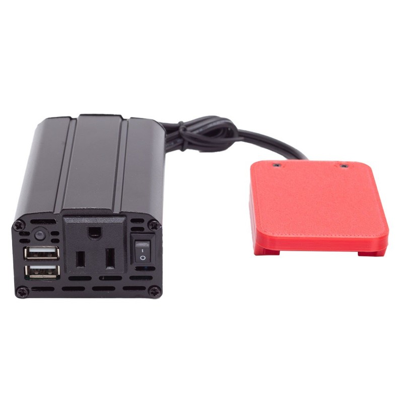 Power Inverter Outlet Adapter For Bauer 20V Battery to AC 110V Dual USB Portable gallery