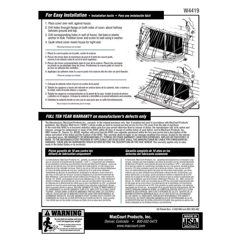 Window Well Cover Plastic Heavy-Duty Clear 19x15 in Basement Protector Durable gallery