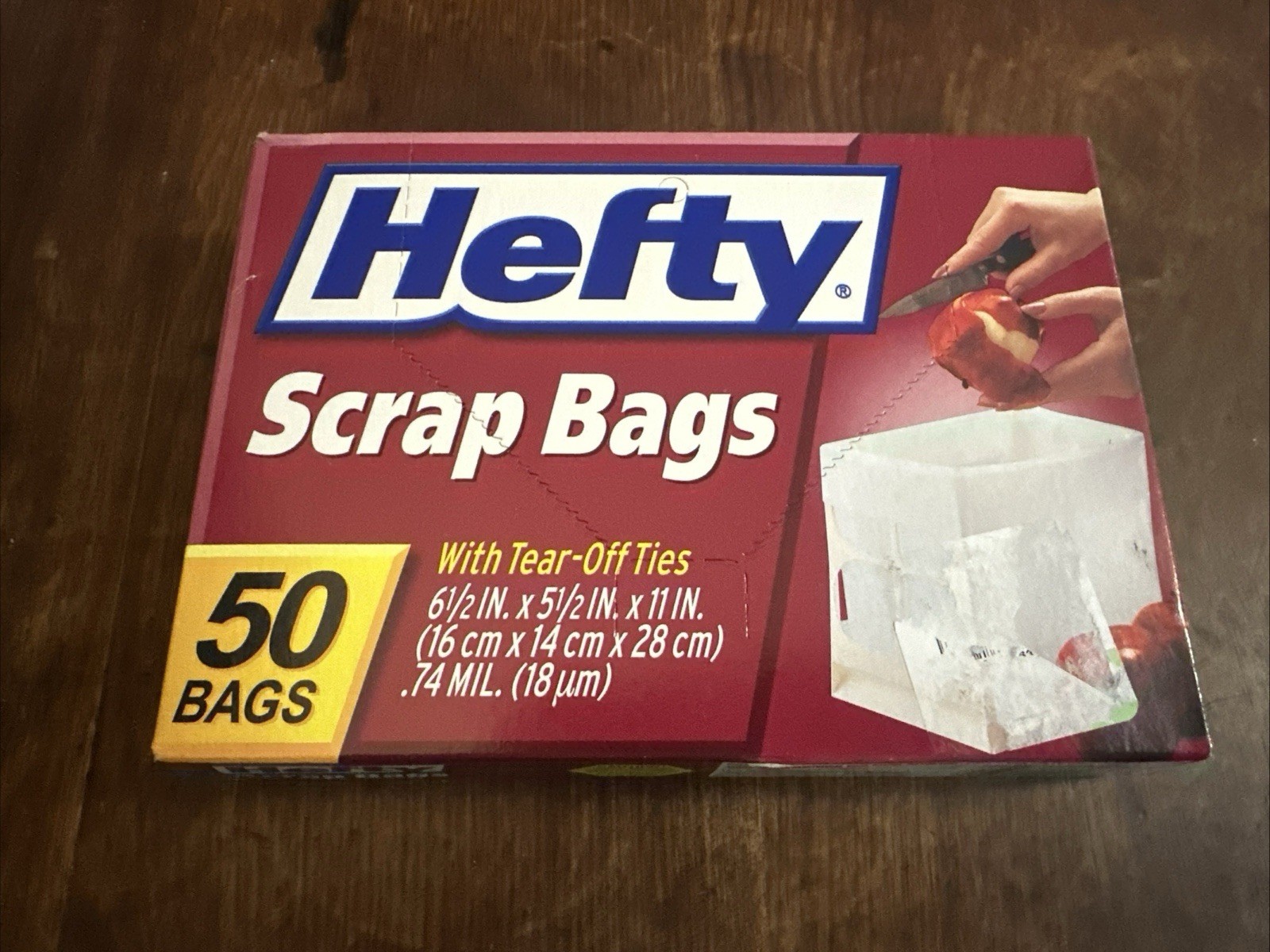 Vintage Hefty Scrap Bags 50 Count with Tear-Off Ties NIB Full Count gallery